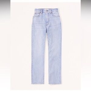 Abercrombie Ultra High Rise Ankle Straight Jean